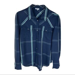 SPLENDID PLAID BUTTON DOWN TOP